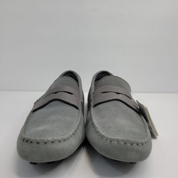 Lacoste Concours 18 SRM Men\'s Suede Grey Slip On Shoes 26024 US Size 9.5 NIB main image 7